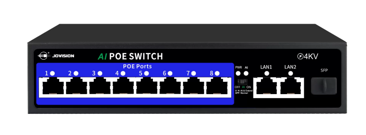 8-ми портовый коммутатор с PoE JVS-S11-8P-120W